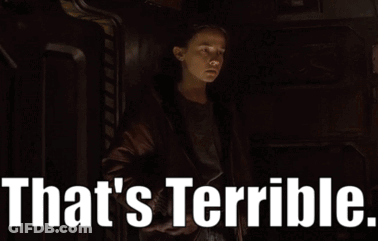 Woman In Dark Room That's Terrible GIF