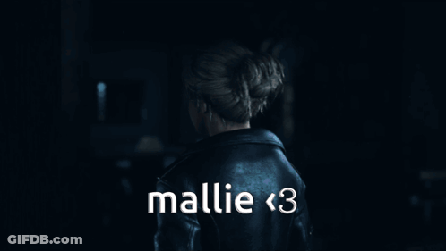 Woman In Dark Room With Mallie < 3 GIF