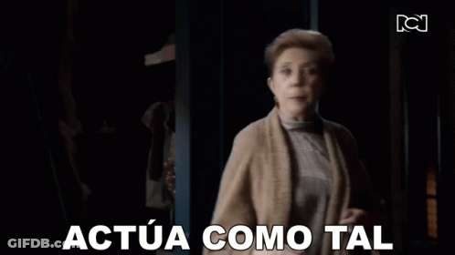 Woman In Dark Room With Mouth Open Actua Como Tal GIF