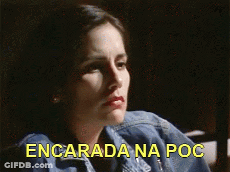 Woman In Denim Jacket Encarada Na Poc GIF