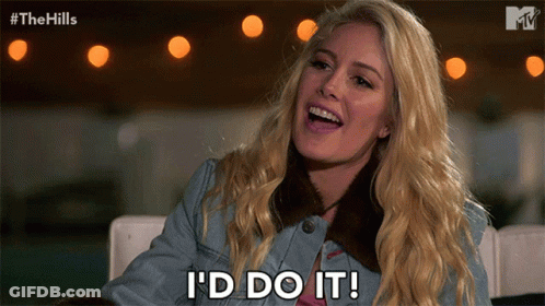 Woman In Denim Jacket I'd Do It MTV GIF