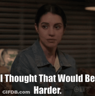 Woman In Denim Jacket Saying I Thought That Would Be Harder CTV GIF