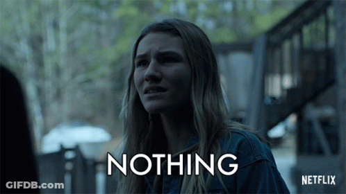 Woman In Denim Jacket Silent Before Netflix Logo GIF