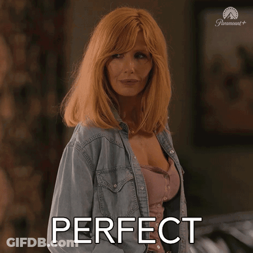Woman In Denim Shirt In Front Of Perfect GIF