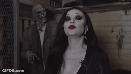 Woman In Devil Costume Taking The Risk GIF