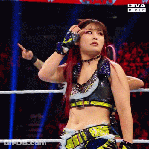 Woman In Diva Bible Wrestling Outfit Ring GIF