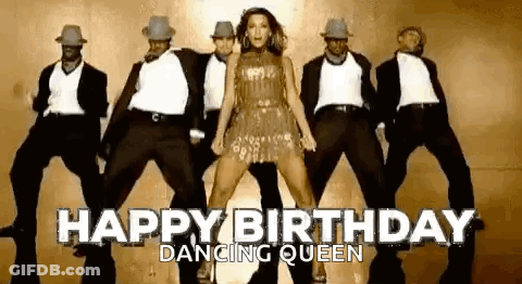 Woman In Dress Dancing With Men GIF