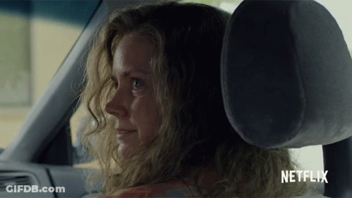 Woman In Driver Seat With Netflix GIF