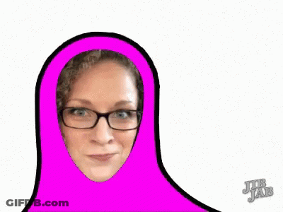 Woman In Floral Dress Holding Beer In Front Of Paramount Sign GIF