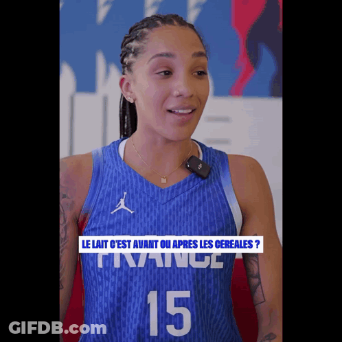 Woman In France Jersey Number 15 GIF