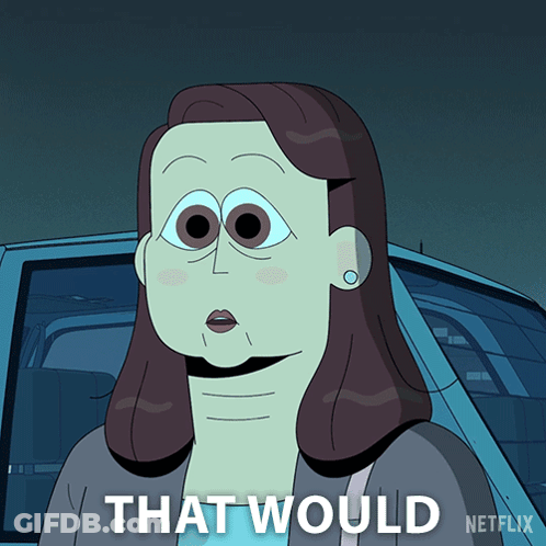 Woman In Front Of Car With That Would Netflix GIF