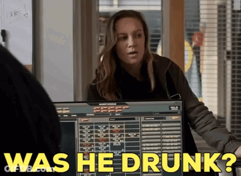 Woman In Front Of Computer With Was He Drunk GIF