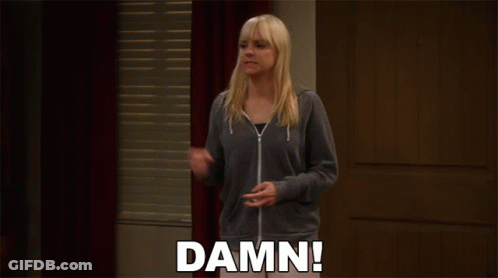 Woman In Front Of Door Saying Damn GIF