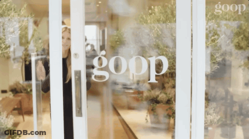 Woman In Front Of Door Saying Gopp GIF