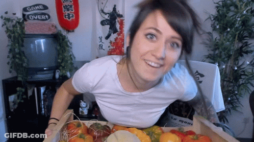 Woman In Front Of Game Over Sign GIF
