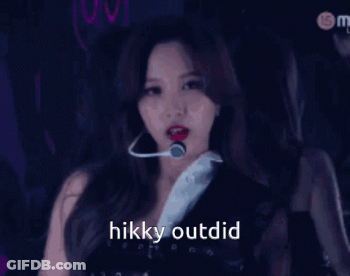 Woman In Front Of Mirror Hikky Out Did GIF