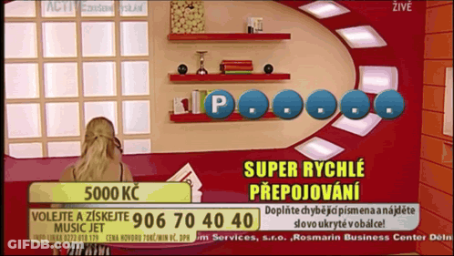 Woman In Front Of Super Rychle Prepojovani Sign GIF