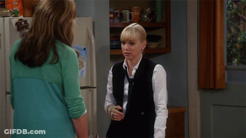 Woman In Fur Coat And Choker At Blackboard Saying Kurt GIF