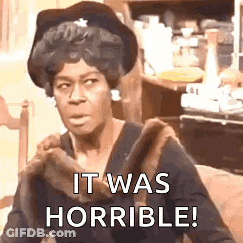 Woman In Fur Coat And Hat Says It Was Horrible GIF