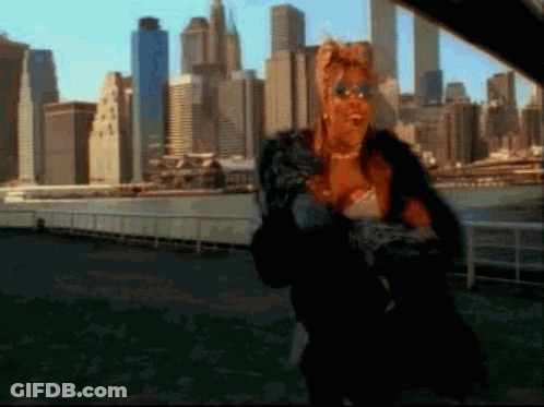 Woman In Fur Coat And Sunglasses GIF