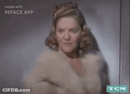 Woman In Fur Coat Reface GIF