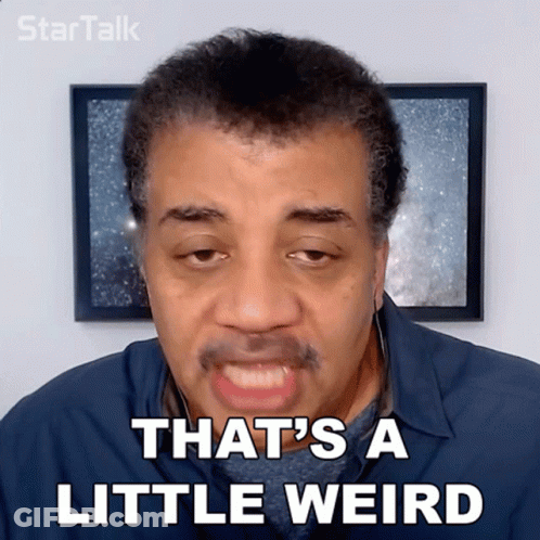 Woman In Fur Coat Saying That's Weird GIF