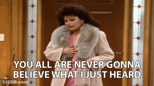 Woman In Fur Coat Saying You Won't Believe GIF
