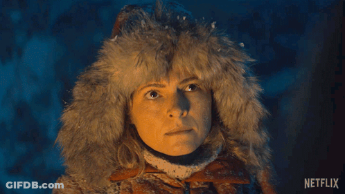 Woman In Fur Hat Saying No Regrets GIF