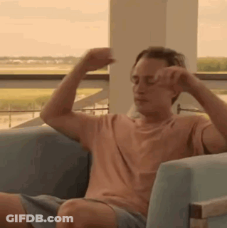 Woman In Glasses And Yellow Shirt Says One More Day GIF