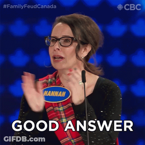 Woman In Glasses Applauding Good Answer GIF