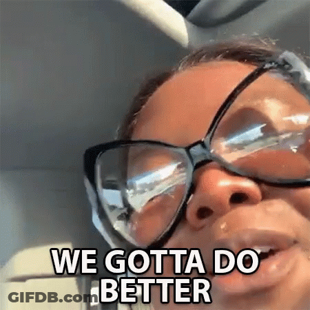 Woman In Glasses Car We Gotta Do Better GIF