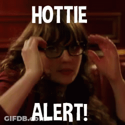 Woman In Glasses Making Funny Face Hottie Alert GIF