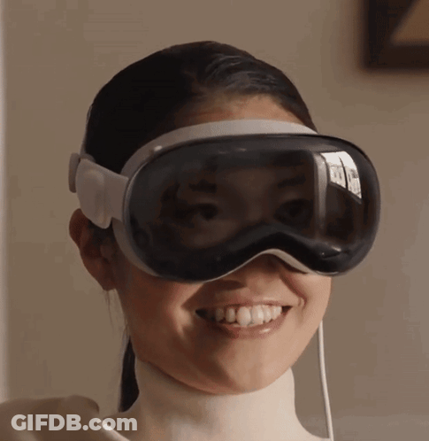 Woman In Goggles Smiling At Camera GIF
