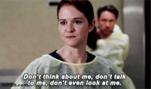Woman In Gown Saying Don't Think Talk Or Look GIF