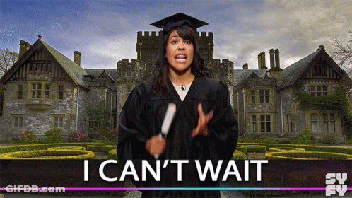 Woman In Graduation Cap And Gown GIF