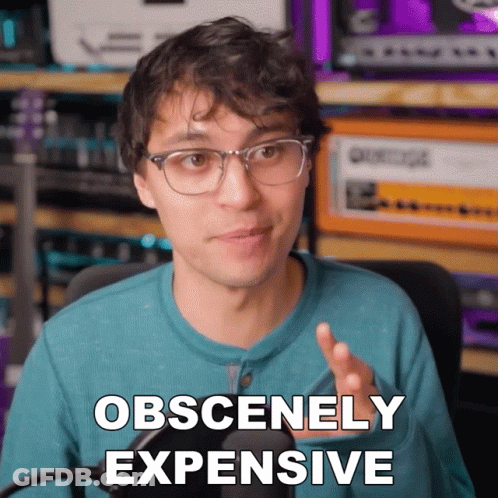 Woman In Gray Shirt Says Expensive GIF