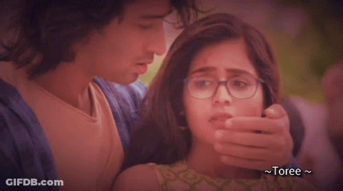 Woman In Green Dress Held By Man Toree GIF