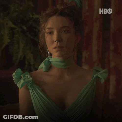 Woman In Green Dress Saying Don't Pity Me GIF
