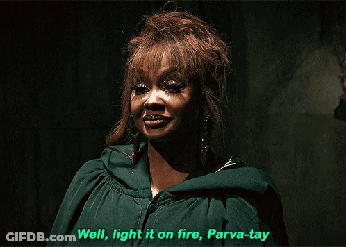 Woman In Green Jacket Saying Well Light It On Fire Parva-Tay GIF