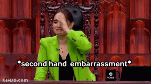 Woman In Green Jacket Second Hand Embarrassment GIF