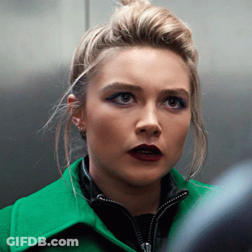 Woman In Green Jacket GIF