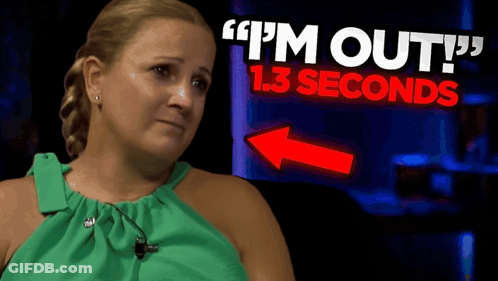 Woman In Green Shirt Saying I'm Out GIF