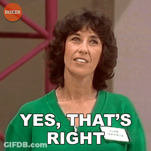 Woman In Green Shirt Saying Yes That's Right GIF