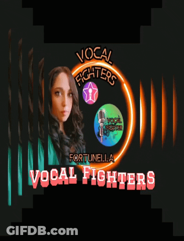 Woman In Green Shirt Vocal Fighters Poster GIF