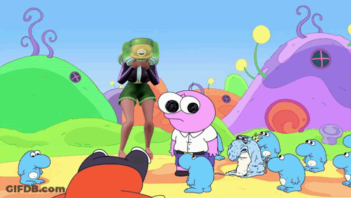 Woman In Green Shorts And Black Shirt GIF