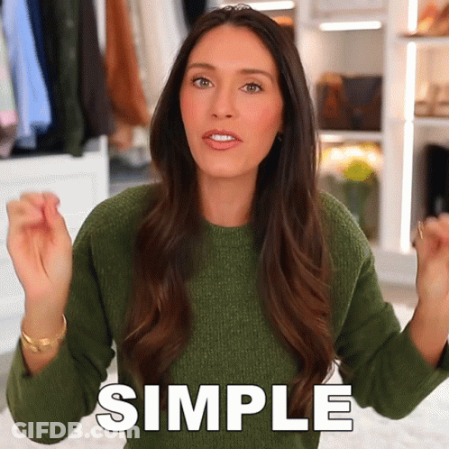 Woman In Green Sweater Saying Simple GIF