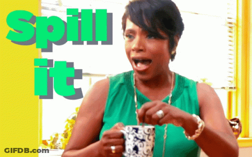 Woman In Green Tank Top Holding Coffee Spill It GIF
