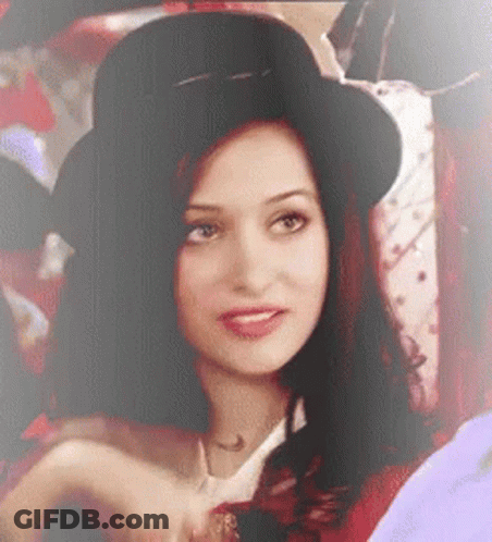 Woman In Hat And Red Jacket GIF