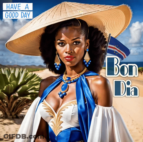Woman In Hat Have A Good Day Bon Dia GIF