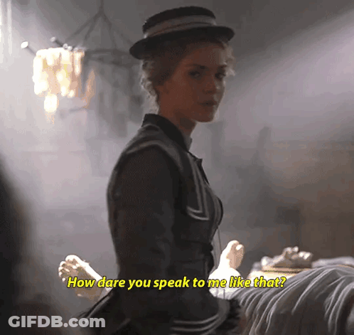 Woman In Hat How Dare You Speak To Me GIF